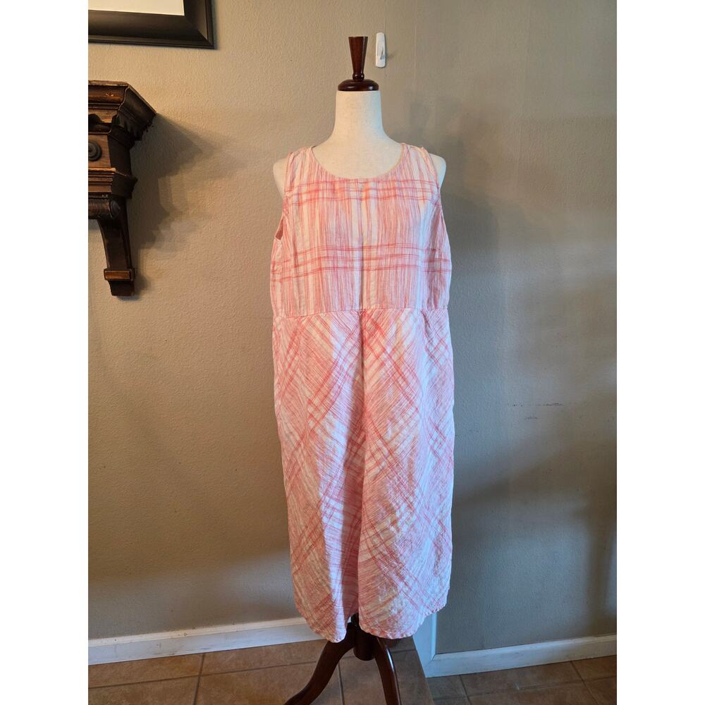 J. Jill Love Linen Women's Maxi Dress SZ XL Sleeveless Summer Luxury Minimalist - Picture 1 of 10